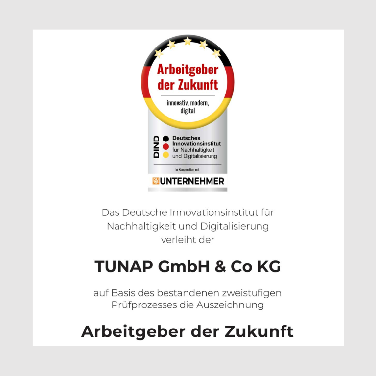 TUNAP Arbeitgeber der Zukunft